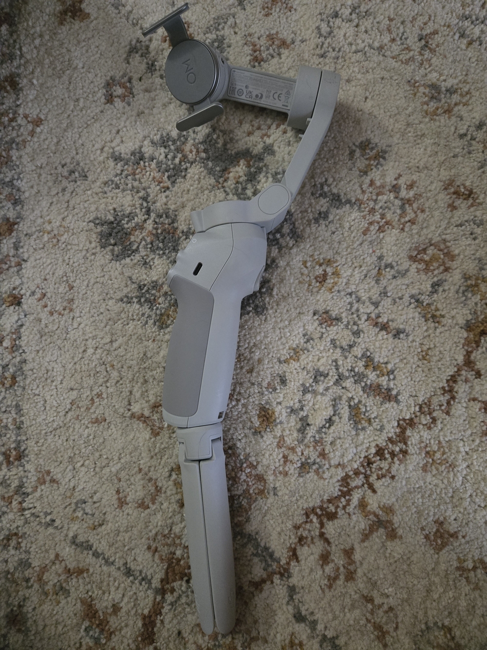 DJI Light Gray Smartphone Gimbal Stabilizer - Portable 3-Axis Handheld
